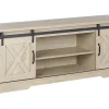 Tv-Mobel Heller Holzfarbton 2 Schiebeturen 150 X 40 X 60 Cm Ulan