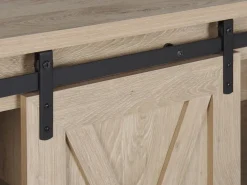 Tv-Mobel Heller Holzfarbton 2 Schiebeturen 150 X 40 X 60 Cm Ulan