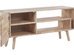 Tv-Mobel Heller Holzfarbton 130 X 36 X 59 Cm Westfield