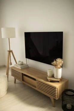 Tv-Mobel Heller Holzfarbton 149 X 36 X 44 Cm Detroit