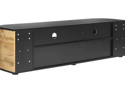 Tv-Mobel Heller Holzfarbton / Schwarz 160 X 40 X 44 Cm Jerome