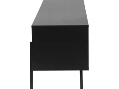 Tv-Mobel Heller Holzfarbton / Schwarz Mit Schublade 177 X 40 X 46 Cm Blackpool