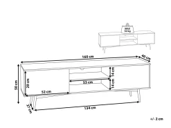 Tv-Mobel Heller Holzfarbton 160 X 40 X 50 Cm Torvi