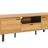Tv-Mobel Heller Holzfarbton / Schwarz Claremont