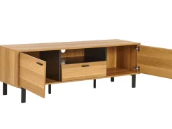 Tv-Mobel Heller Holzfarbton / Schwarz Claremont