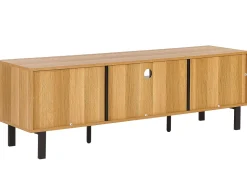 Tv-Mobel Heller Holzfarbton / Schwarz Claremont