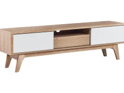 Tv-Mobel Heller Holzfarbton / Weis 149 X 35 X 44 Cm Eerie