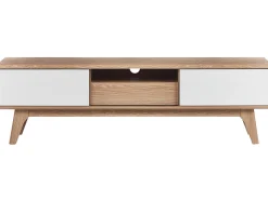 Tv-Mobel Heller Holzfarbton / Weis 149 X 35 X 44 Cm Eerie