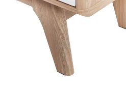 Tv-Mobel Heller Holzfarbton / Weis 149 X 35 X 44 Cm Eerie