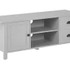 Tv-Mobel Hellgrau Mit 2 Schubladen 120 X 42 X 46 Cm Honolulu