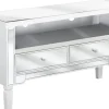 Tv-Mobel Spiegeleffekt Mit 2 Schubladen 100 X 33 X 60 Cm Nicea