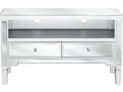 Tv-Mobel Spiegeleffekt Mit 2 Schubladen 100 X 33 X 60 Cm Nicea
