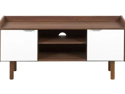 Tv-Mobel Weis / Dunkler Holzfarbton 118 X 40 X 56 Cm Madera
