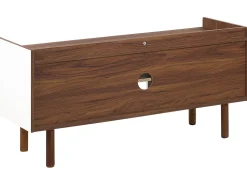 Tv-Mobel Weis / Dunkler Holzfarbton 118 X 40 X 56 Cm Madera
