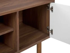 Tv-Mobel Weis / Dunkler Holzfarbton 118 X 40 X 56 Cm Madera