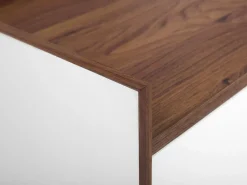Tv-Mobel Weis / Dunkler Holzfarbton 118 X 40 X 56 Cm Madera