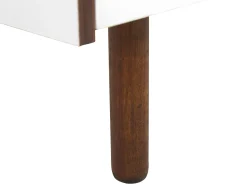 Tv-Mobel Weis / Dunkler Holzfarbton 118 X 40 X 56 Cm Madera