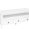 Tv-Mobel Weis 3 Schubladen 137 X 50 X 50 Cm Berkeley