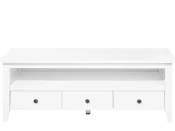 Tv-Mobel Weis 3 Schubladen 137 X 50 X 50 Cm Berkeley