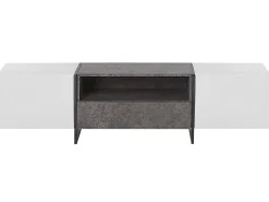 Tv-Mobel Weis Betonoptik Mit Led-Beleuchtung 162 X 39 X 43 Cm Russel