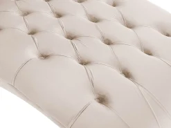Velvet Chaise Lounge Beige Muret