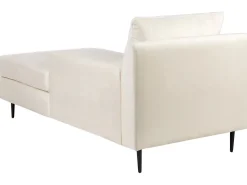 Velvet Chaise Lounge Beige Gueret