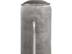 Velvet Chaise Lounge Light Grey Muret