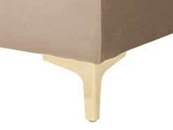 Velvet Chaise Lounge Sand Beige Aberdeen