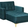 Velvet Chaise Lounge Teal Aberdeen