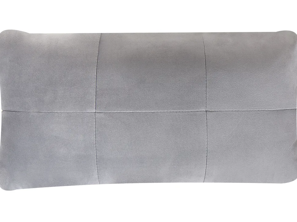Velvet Chaise Lounge With Bluetooth Speaker Usb Port Grey Simorre