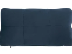 Velvet Chaise Lounge With Bluetooth Speaker Usb Port Blue Simorre