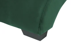 Velvet Chaise Lounge With Bluetooth Speaker Usb Port Green Simorre