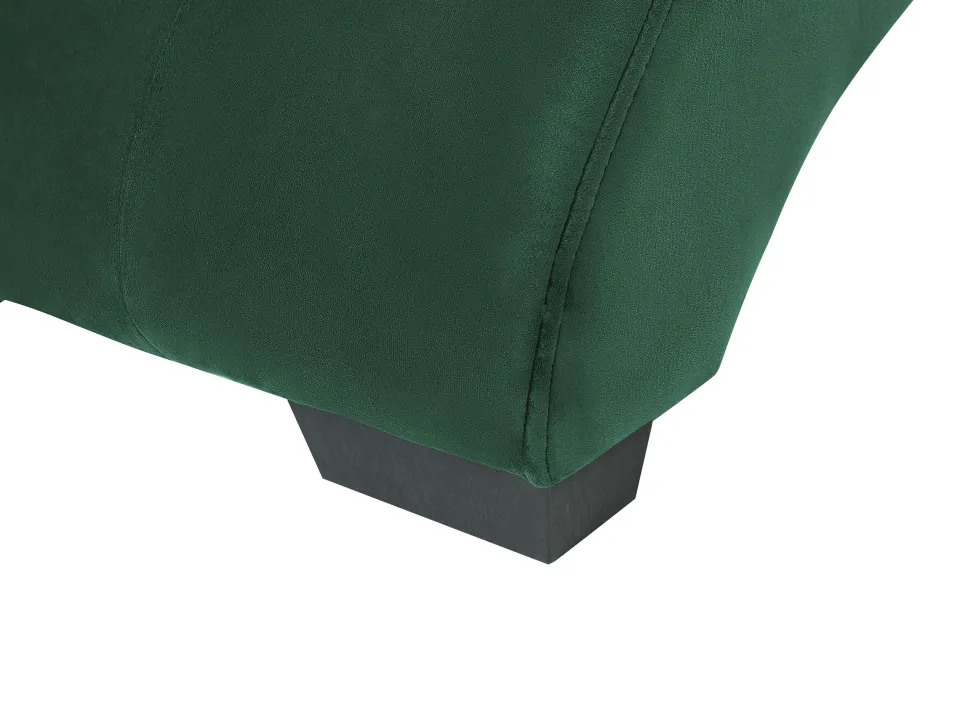 Velvet Chaise Lounge With Bluetooth Speaker Usb Port Green Simorre