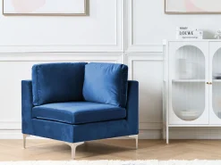 Velvet Corner Section Blue Evja