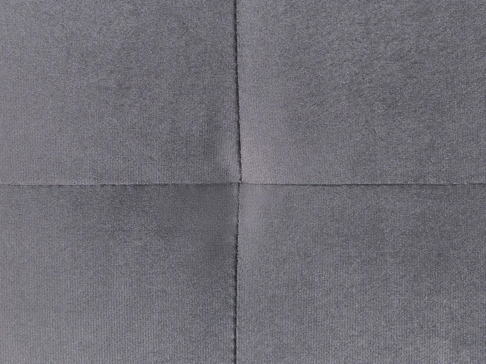 Velvet Corner Sofa Bed With Storage Grey Lerum
