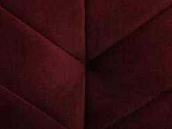 Velvet Fabric Sofa Bed Red Senja