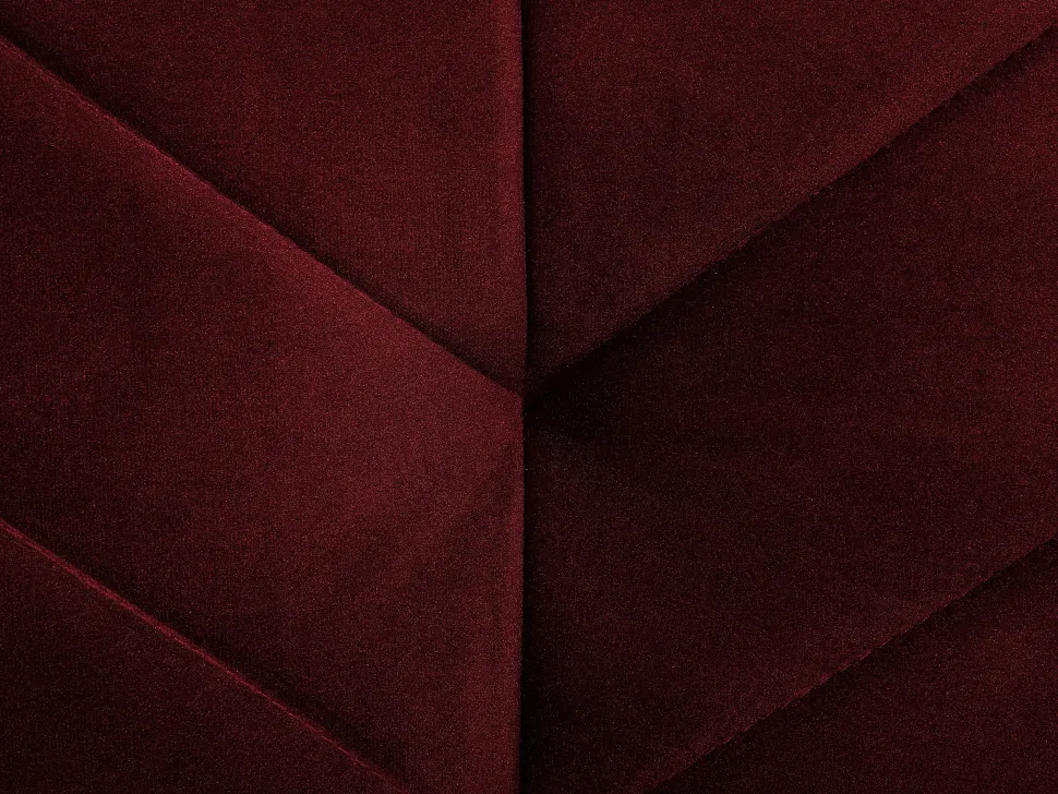 Velvet Fabric Sofa Bed Red Senja