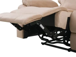 Velvet Led Electric Recliner Living Room Set With Usb Port Beige Bergen