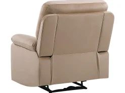 Velvet Led Electric Recliner Living Room Set With Usb Port Beige Bergen