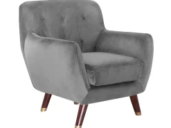 Velvet Living Room Set Grey Bodo