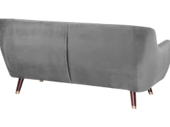 Velvet Living Room Set Grey Bodo