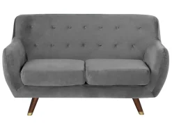 Velvet Living Room Set Grey Bodo
