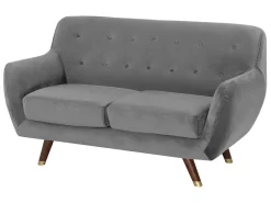 Velvet Living Room Set Grey Bodo