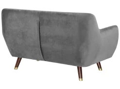 Velvet Living Room Set Grey Bodo
