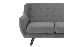 Velvet Living Room Set Grey Bodo