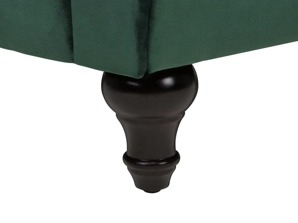 Velvet Living Room Set Green Chesterfield