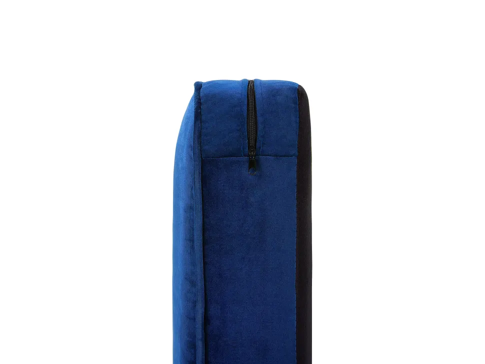 Velvet Living Room Set Navy Blue Chesterfield