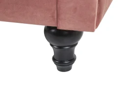 Velvet Living Room Set Pink Chesterfield