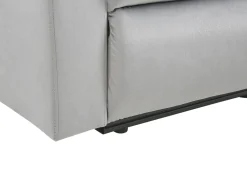 Velvet Manual Recliner Living Room Set Light Grey Verdal