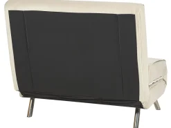 Velvet Single Sofa Bed Cream Farris